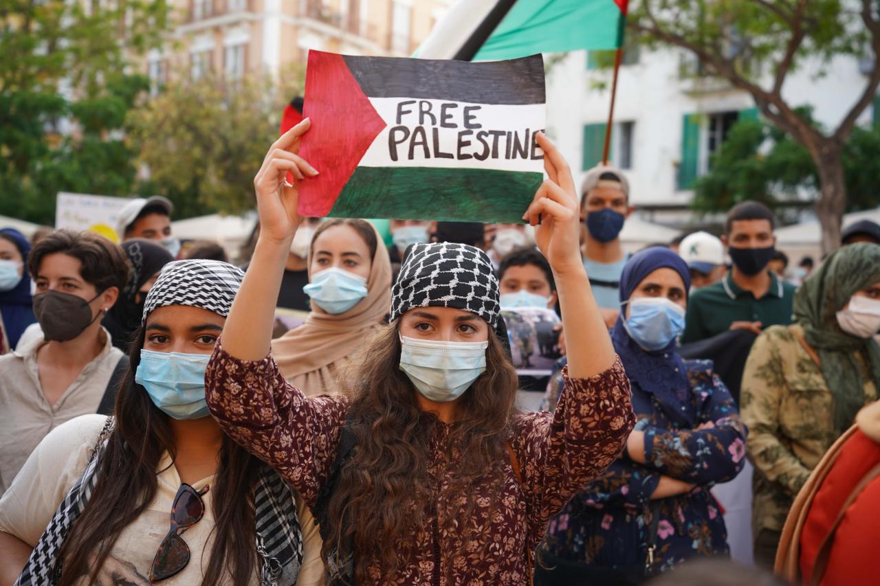 Fotogalería Concentración solidaria con el pueblo palestino en Ibiza